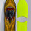 Thumbnail: Top view of Powell Peralta skateboard Mike Vallely with die-cut style Grip tape laser cut by Rough GT in yellow