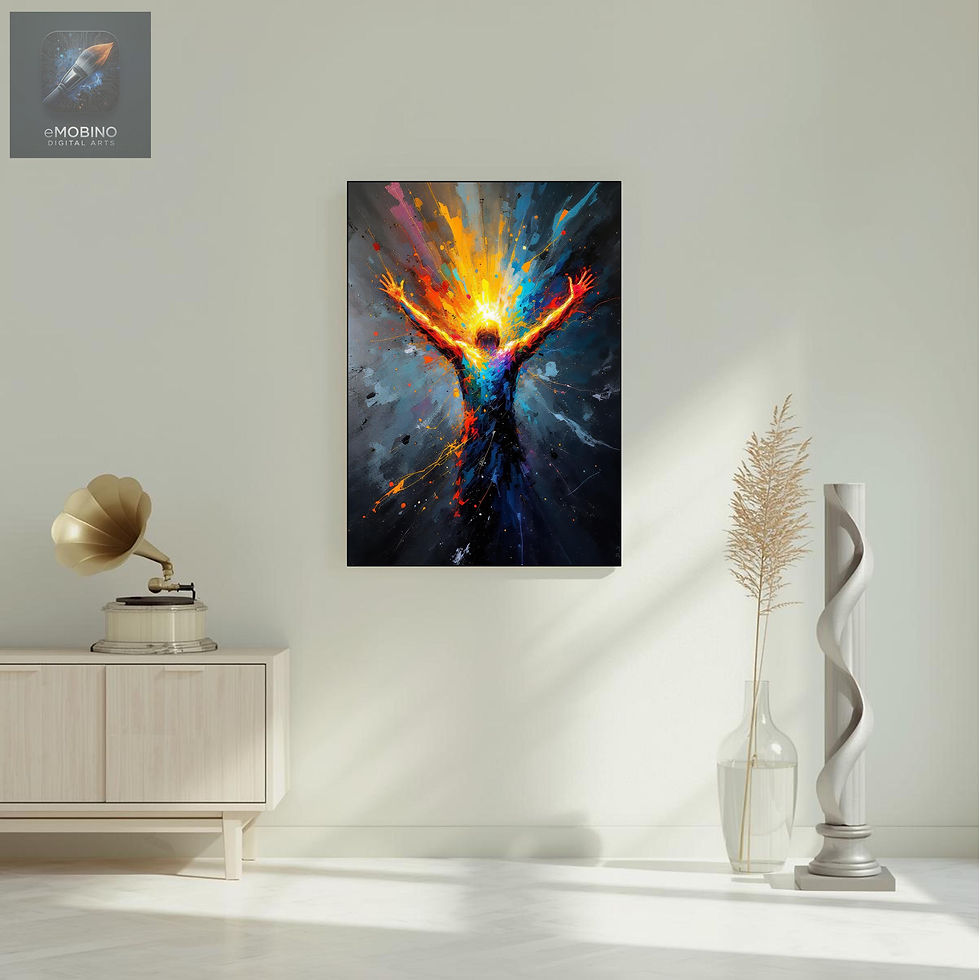 Thumbnail: The Dream Pulse - Modern Abstract Canvas Print - Solo Figurative Fine Art Wall