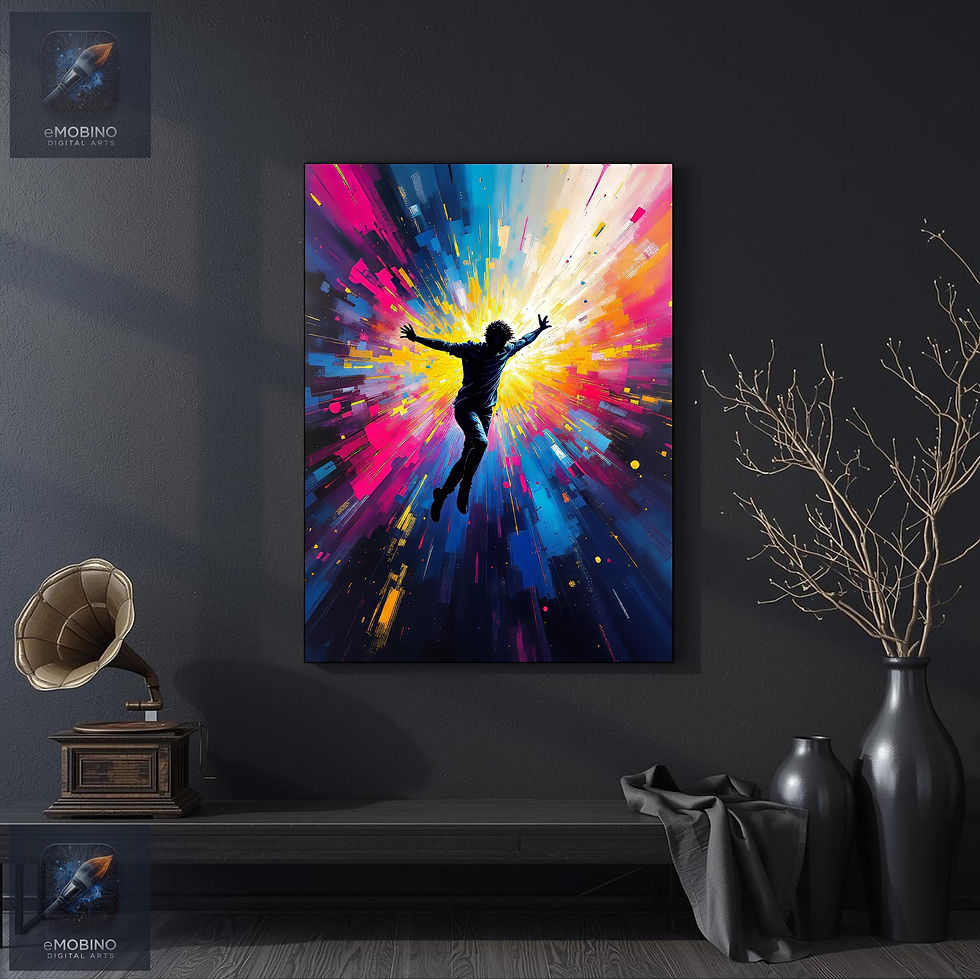 Thumbnail: Resonant Heart - Modern Abstract Canvas Print - Expressive Fine Art Wall Decor