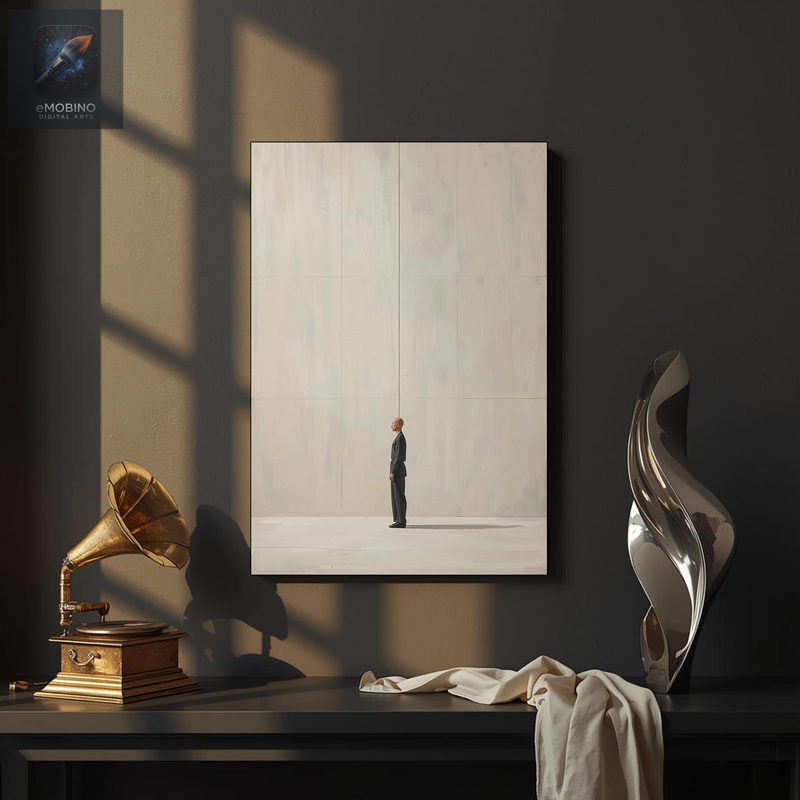 Minimalist Man Surreal Wall Art - view 2