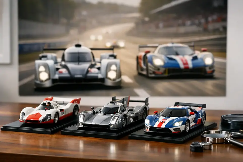 Le Mans vinnarbilar som modell för samlare