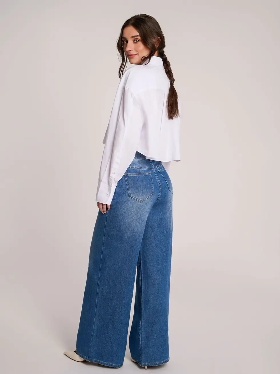 Thumbnail: Crocus Wide Leg Jeans