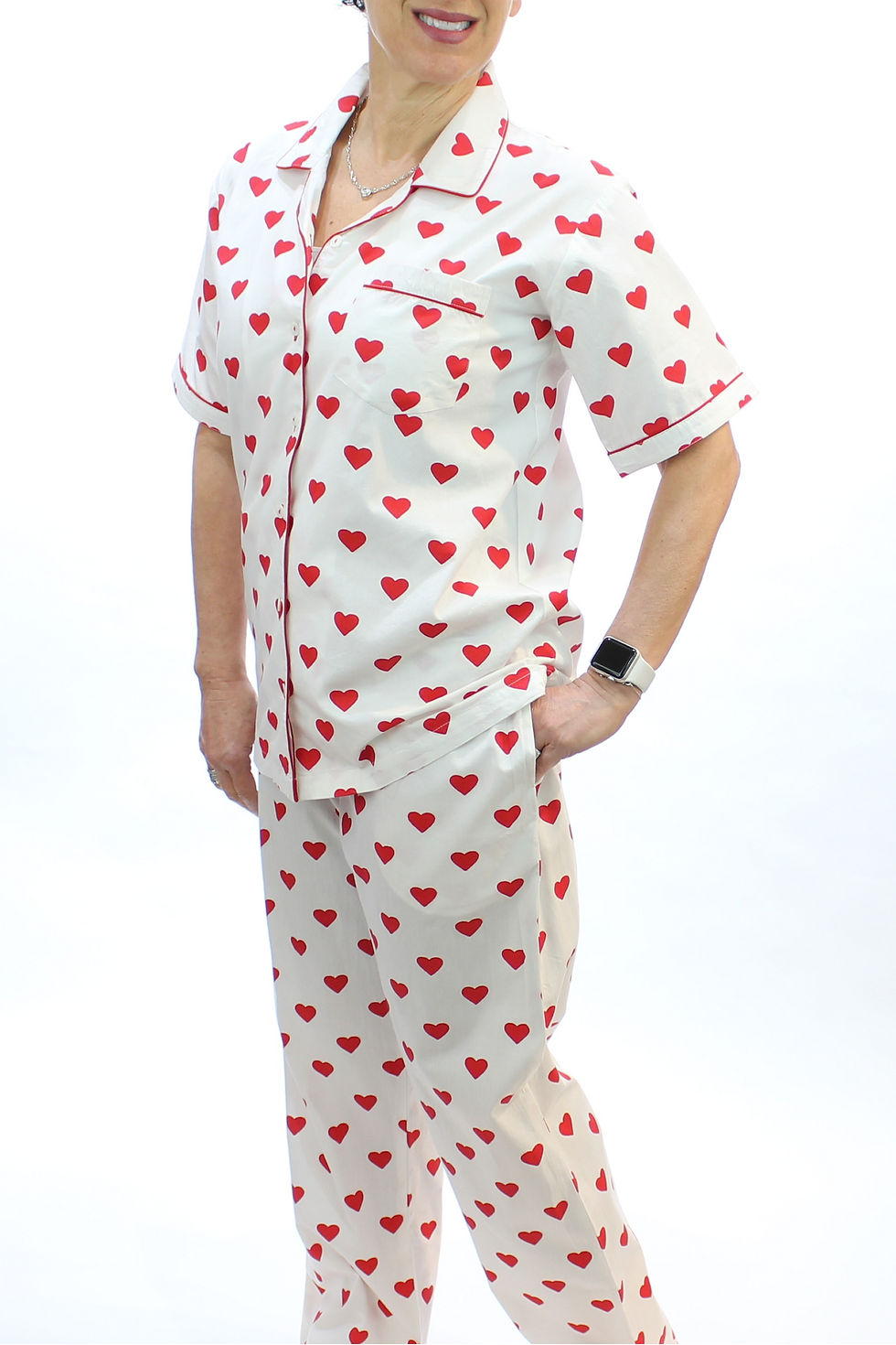 Thumbnail: Hearts Cotton S/S Pajamas