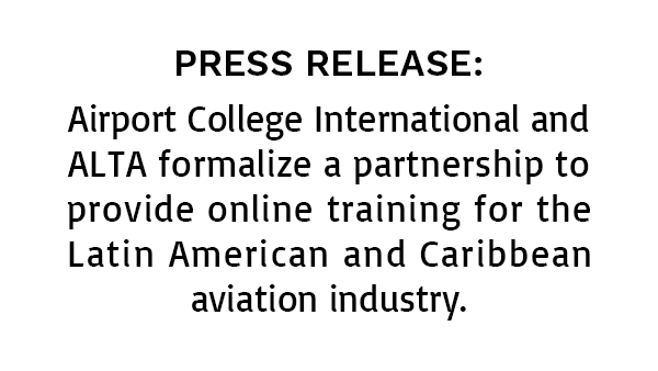 PRESS RELEASE: Airport College and ALTA partnership