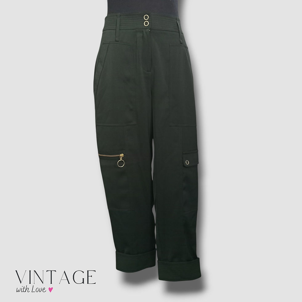 Thumbnail: Me+Em Green Trousers - Size L (US8)