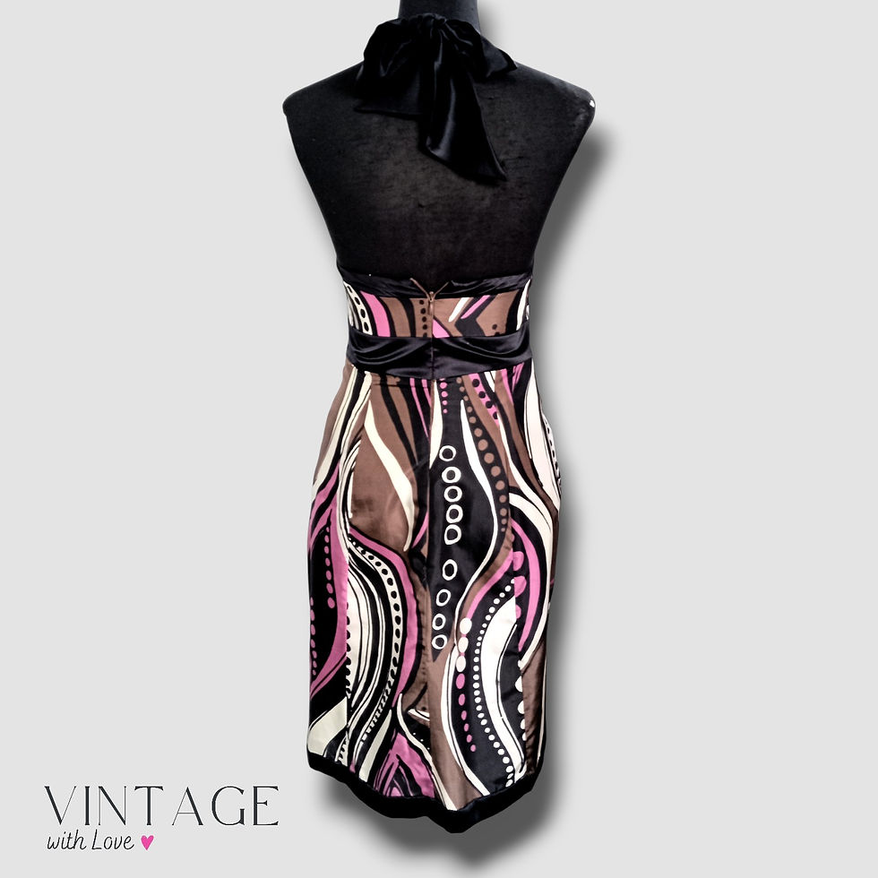 Thumbnail: Linea Raffaelli Multicolour Patterned Dress – Size UK12