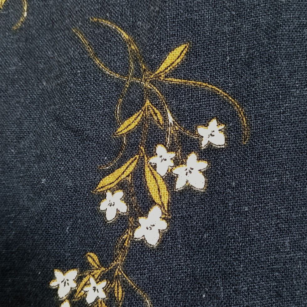Thumbnail: Cotton On Navy Blue Floral Dress - Size L
