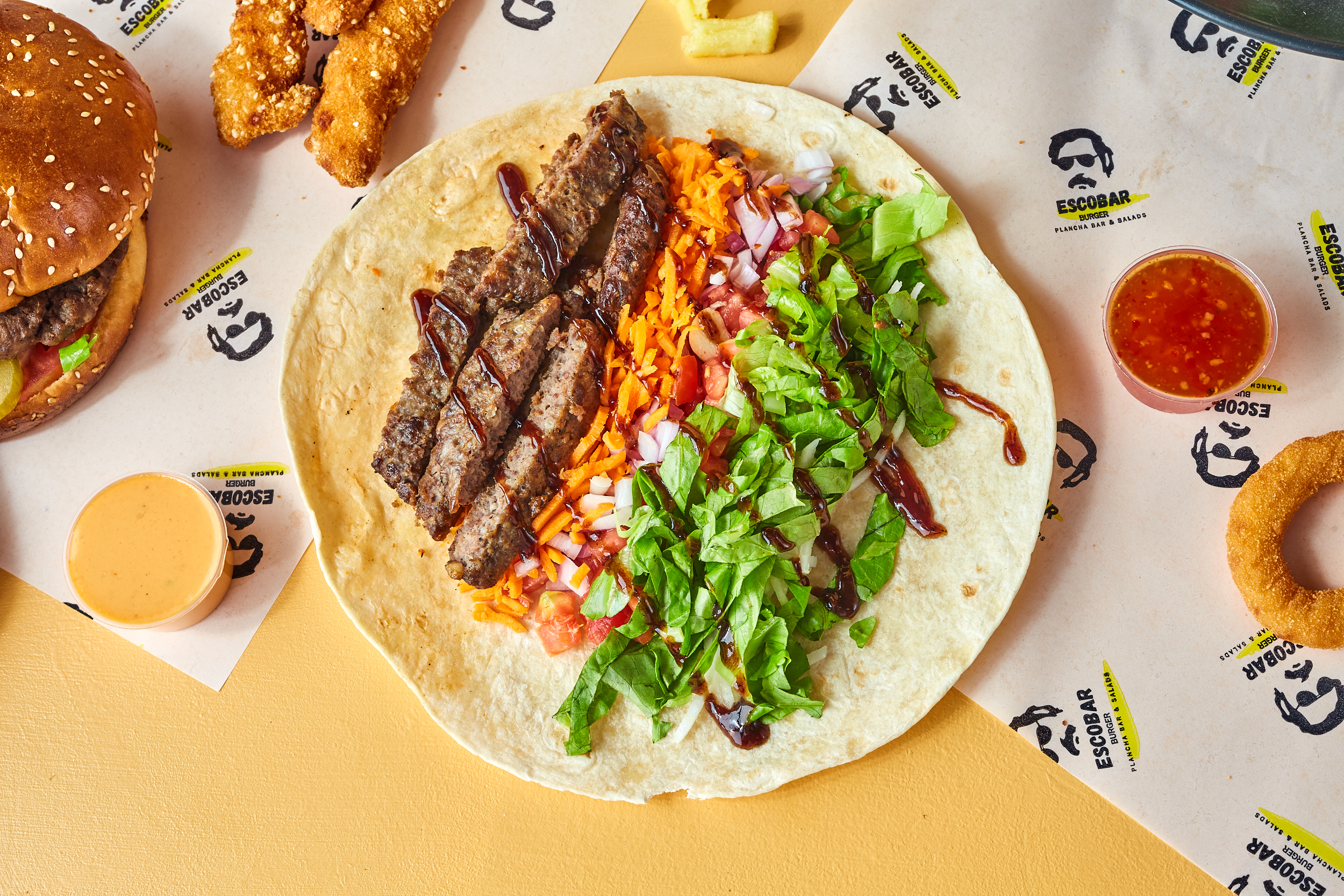 Arranged Food and Objects