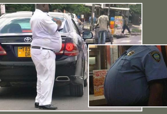 POLICIAIS DE TRÂNSITO BARRIGUDOS REMOVIDOS DAS RUAS NA TANZÂNIA - “SÃO UMA VERGONHA”.