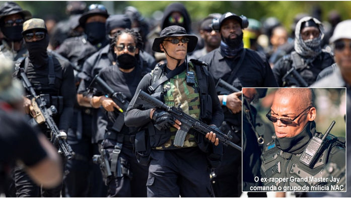 EUA: MILÍCIA PROTEGE ELEITORES NEGROS DURANTE AS ELEIÇÕES. MAS MISSÃO É UM ESTADO SÓ PARA NEGROS  