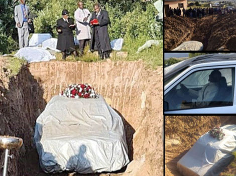 NOVA BIZARRICE É SEPULTAR ENTES QUERIDOS EM CARROS DE LUXO OU DE “ESTIMAÇÃO”