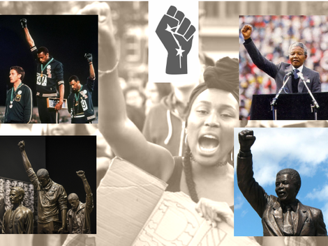 POR TRÁS DO PUNHO ERGUIDO DO “BLACK POWER” TORNADO SÍMBOLO PELO MOVIMENTO "VIDAS NEGRAS IMPORTAM"