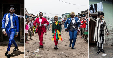 “SAPEURS”: TRAJAR COM ESTILO NO CONGO. RUAS DE TERRA BATIDA E BAIRROS DE LATA SÃO AS SUAS PASSARELAS
