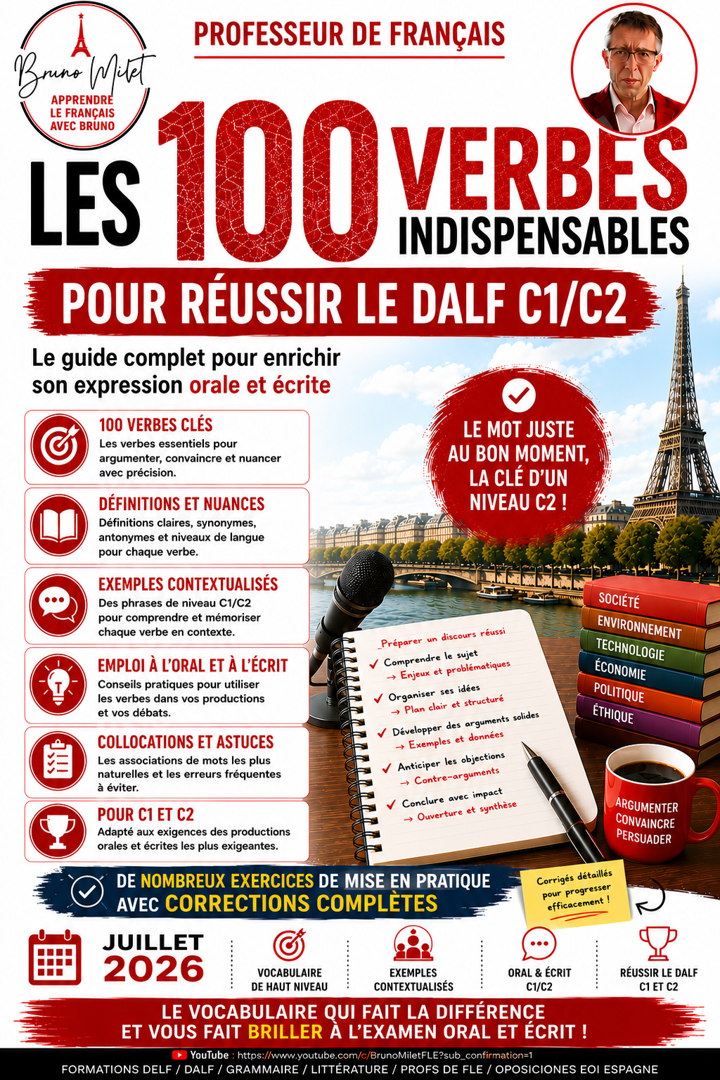 DELF / DALF - Les 100 verbes indispensables pour réussir votre examen