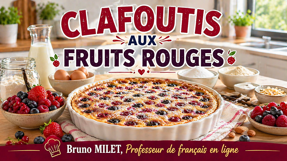 Le clafoutis, une recette typique de la gastronomie française