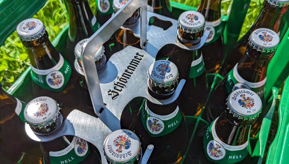 SixpaQ Bierträger aus Edelstahl, entwickelt und gefertigt von MetallteQ