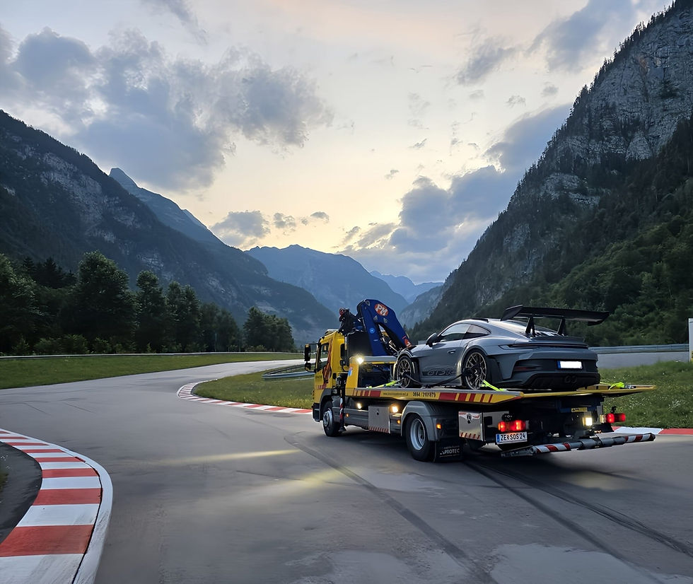 Abschleppung eines defekten Fahrzeugs durch den M&S Abschleppdienst im Pinzgau bei Zell am See