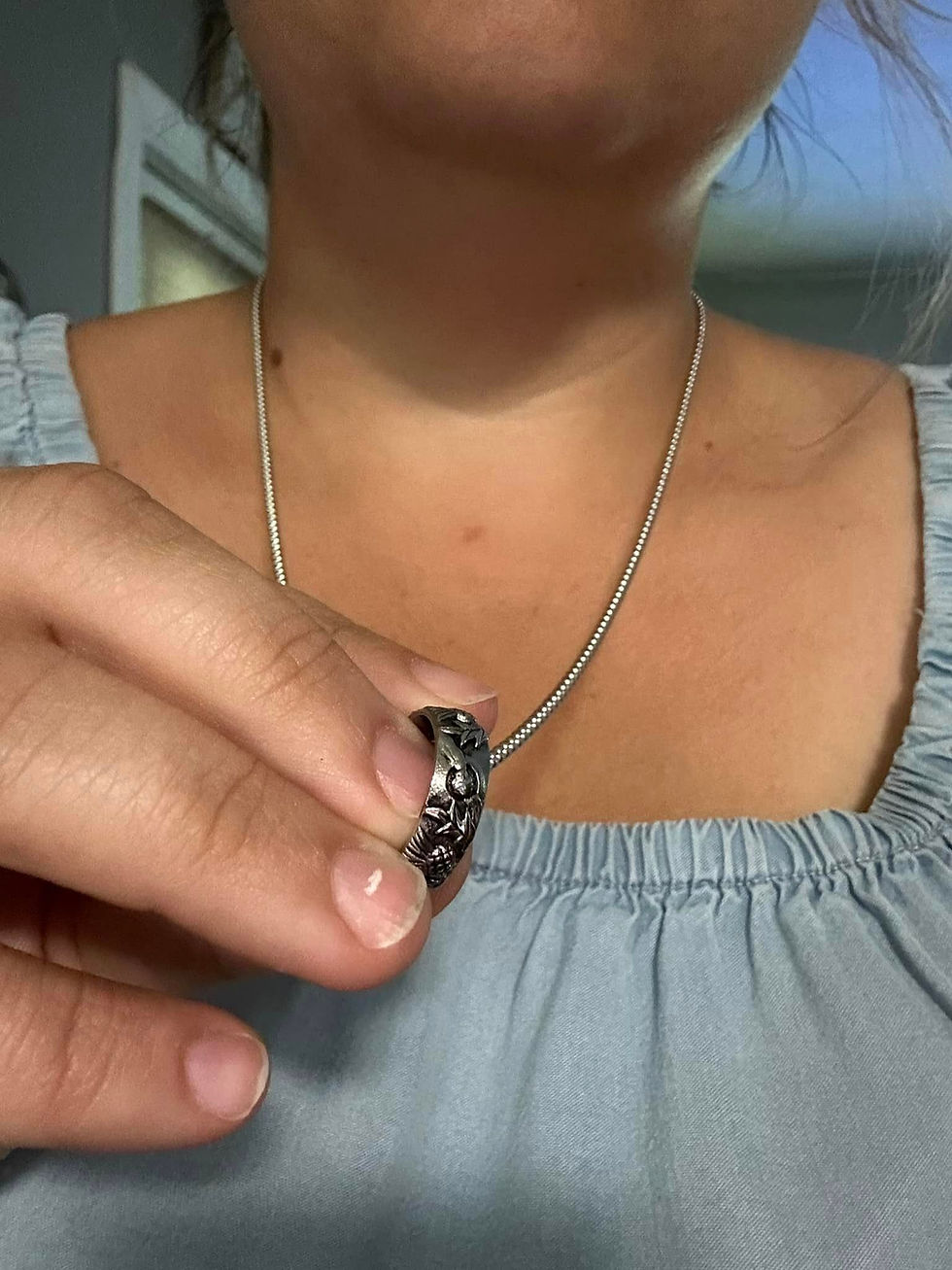 Thumbnail: Thistle and Circle Necklace