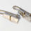 Thumbnail: Sporan Key Earrings - Solid Sterling - 14ktgf accent