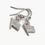 Thumbnail: Flag earrings, necklace or set - Solid Sterling Silver
