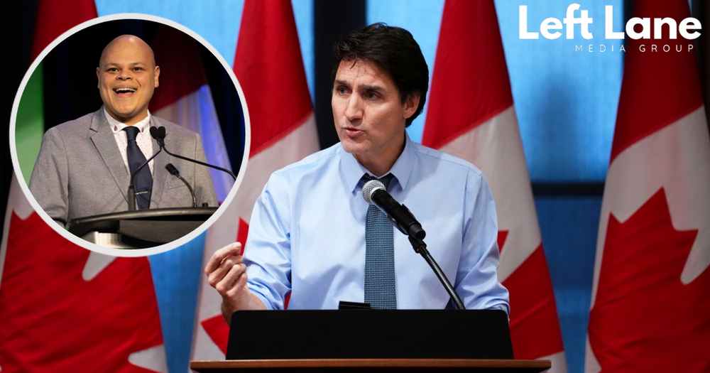 Justin Trudeau refers to conservative candidate as a "two-fer," what did he mean?