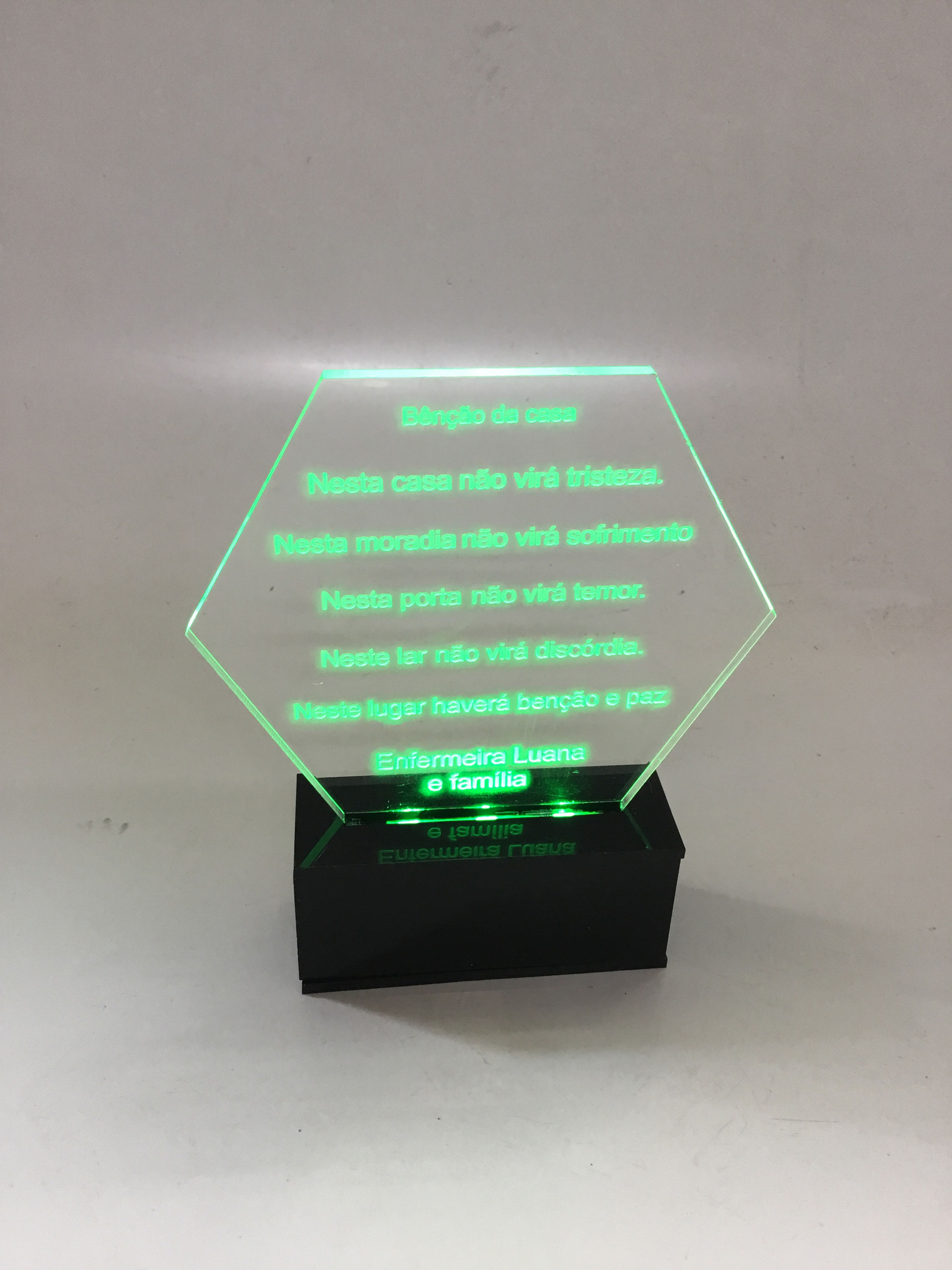 Cod: LUM 9065 - Mini Benção da casa iluminada