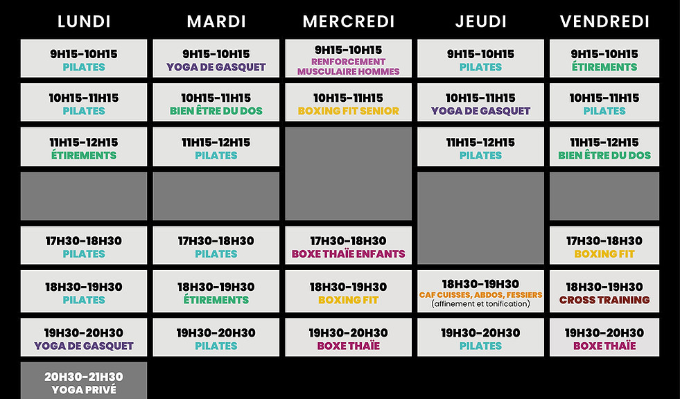 Programme-2026 Mélissa Guibert Sport et Bien Être en Vendée