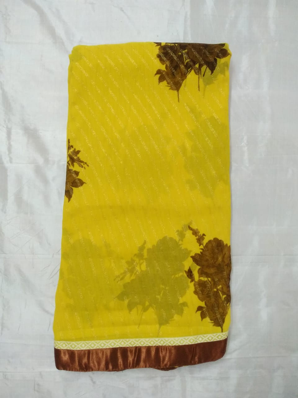 Thumbnail: Yellow with Drown Flower Katti Batti