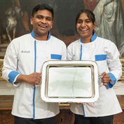 Team Captain Ashish and his teammate Loki from Edwardian Hotels