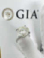 18K White Gold 6.57CT VVS1 Round Brilliant Diamond Ring