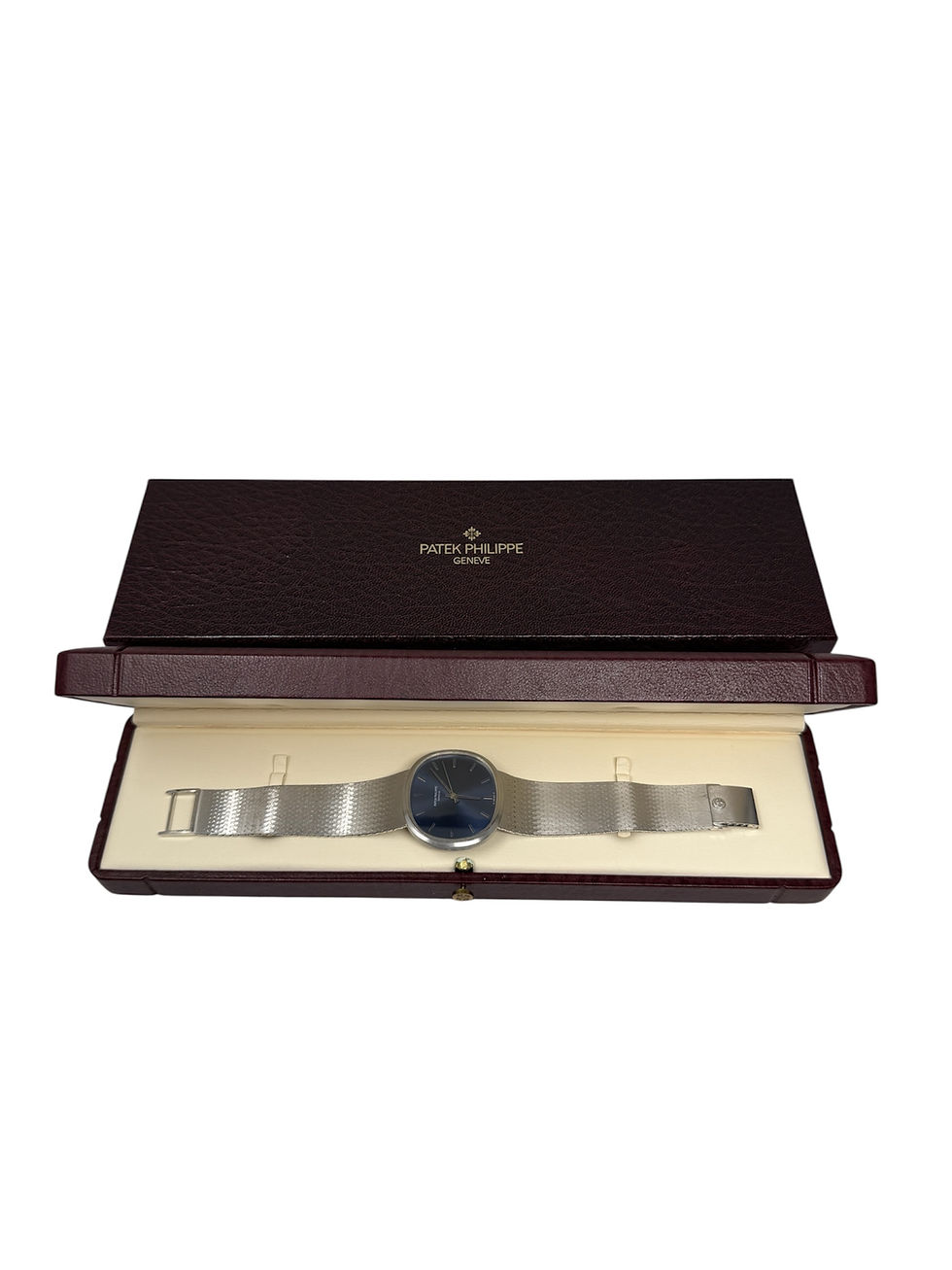 Thumbnail: Patek Philippe Golden Ellipse Jumbo 3586/1G White Gold Blue Dial