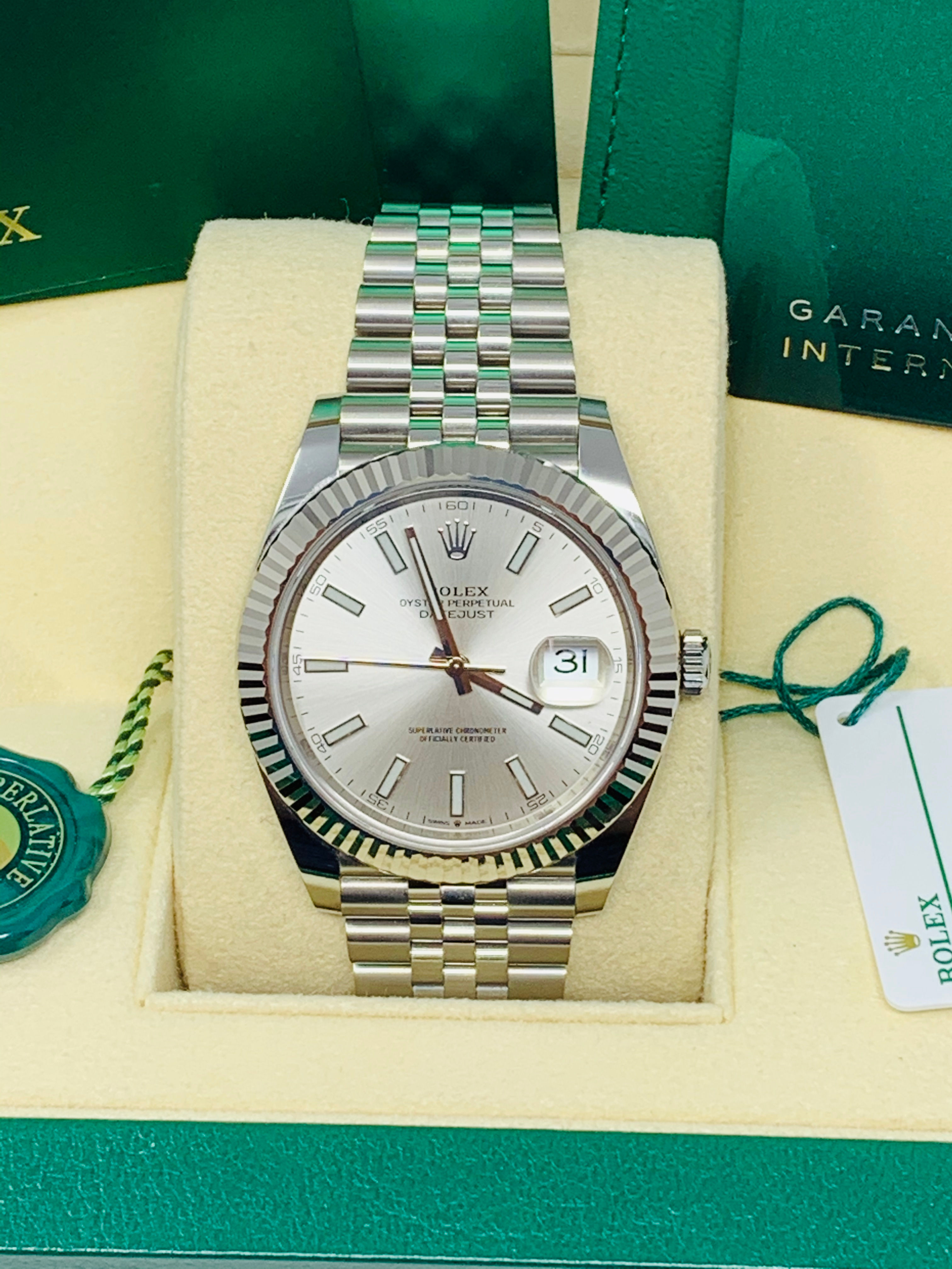 Rolex 41MM DateJust 126334 jubilee Silver Dial 2020 *UNWORN*