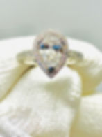 Platinum Pear Shaped Diamond Engagement Ring *GIA CERTIFIED*