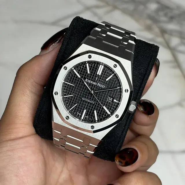 Audemars Piguet Royal Oak Stainless Steel 41MM Black Dial 15400 Box & Papers