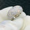 Thumbnail: 10CT Dome Shaped Diamond Ring Top Quality VS Diamonds