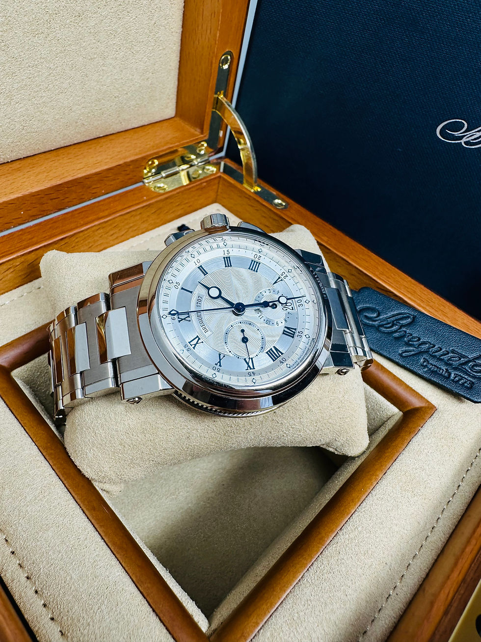 Thumbnail: Breguet Marine White Gold Silver Dial Roman Numerals 42MM 5827BB/12/BM0