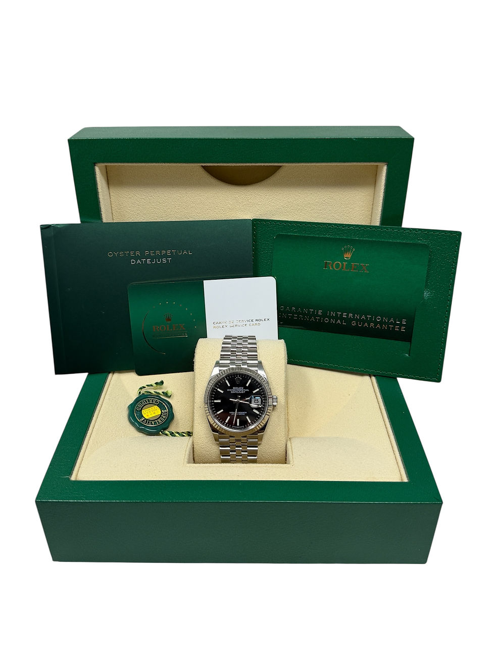 Thumbnail: Rolex Datejust 126234 Black Dial 36mm Jubilee Bracelet Box & Papers