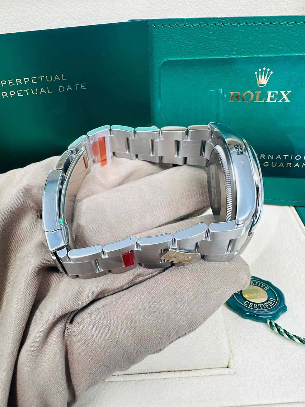 Thumbnail: Rolex Oyster Perpetual 36MM RARE Domino's Pizza Edition Full Stickers Full Set