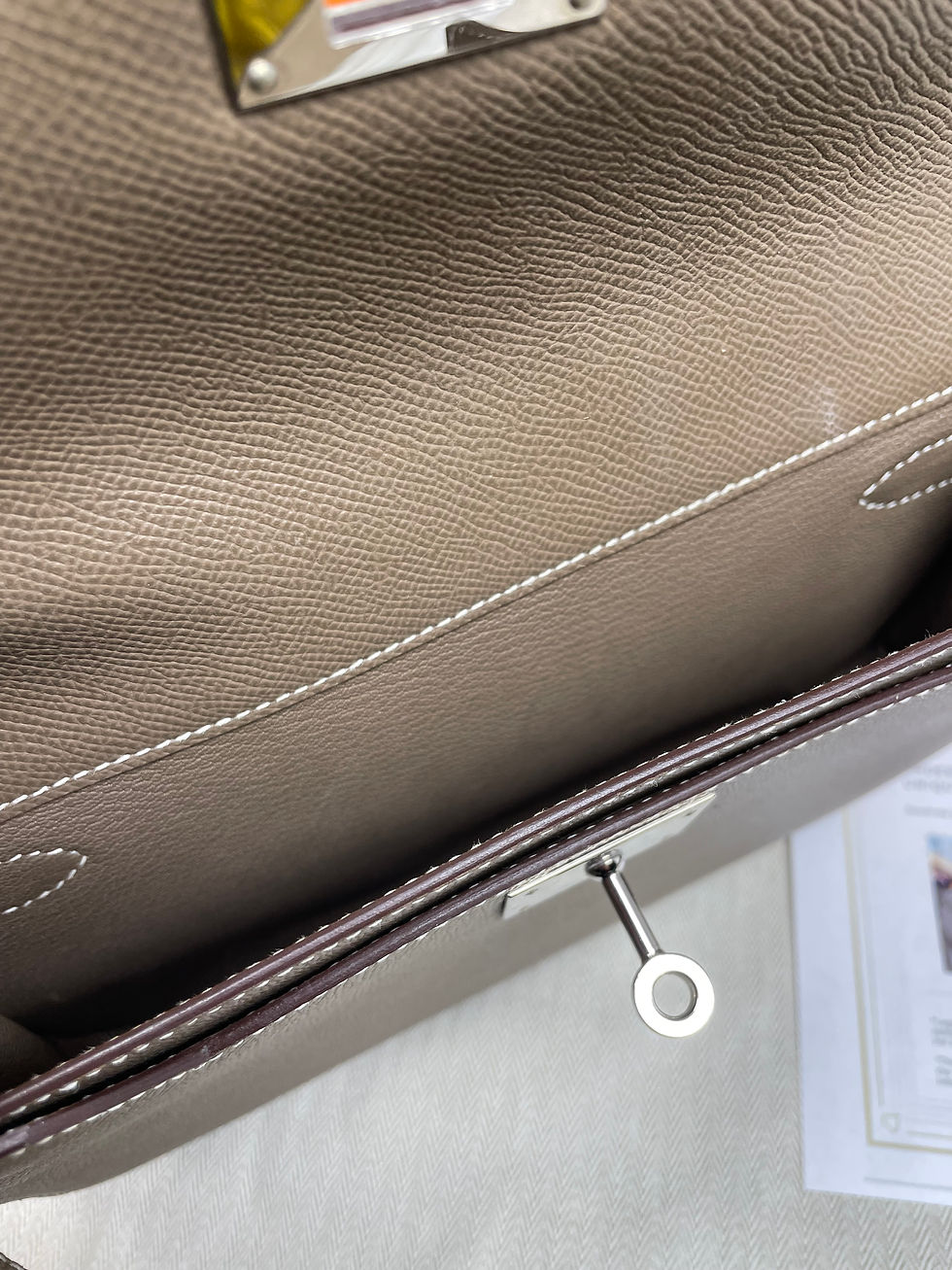 Thumbnail: Hermes 2020 Epsom Kelly Depeches 25 In Grey