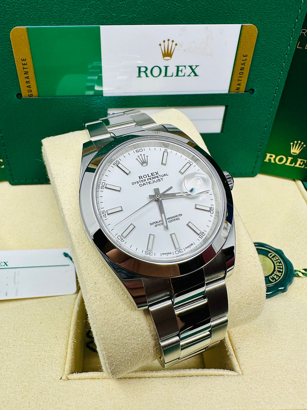 Thumbnail: Rolex Datejust 41MM White Dial Oyster Bracelet 126300