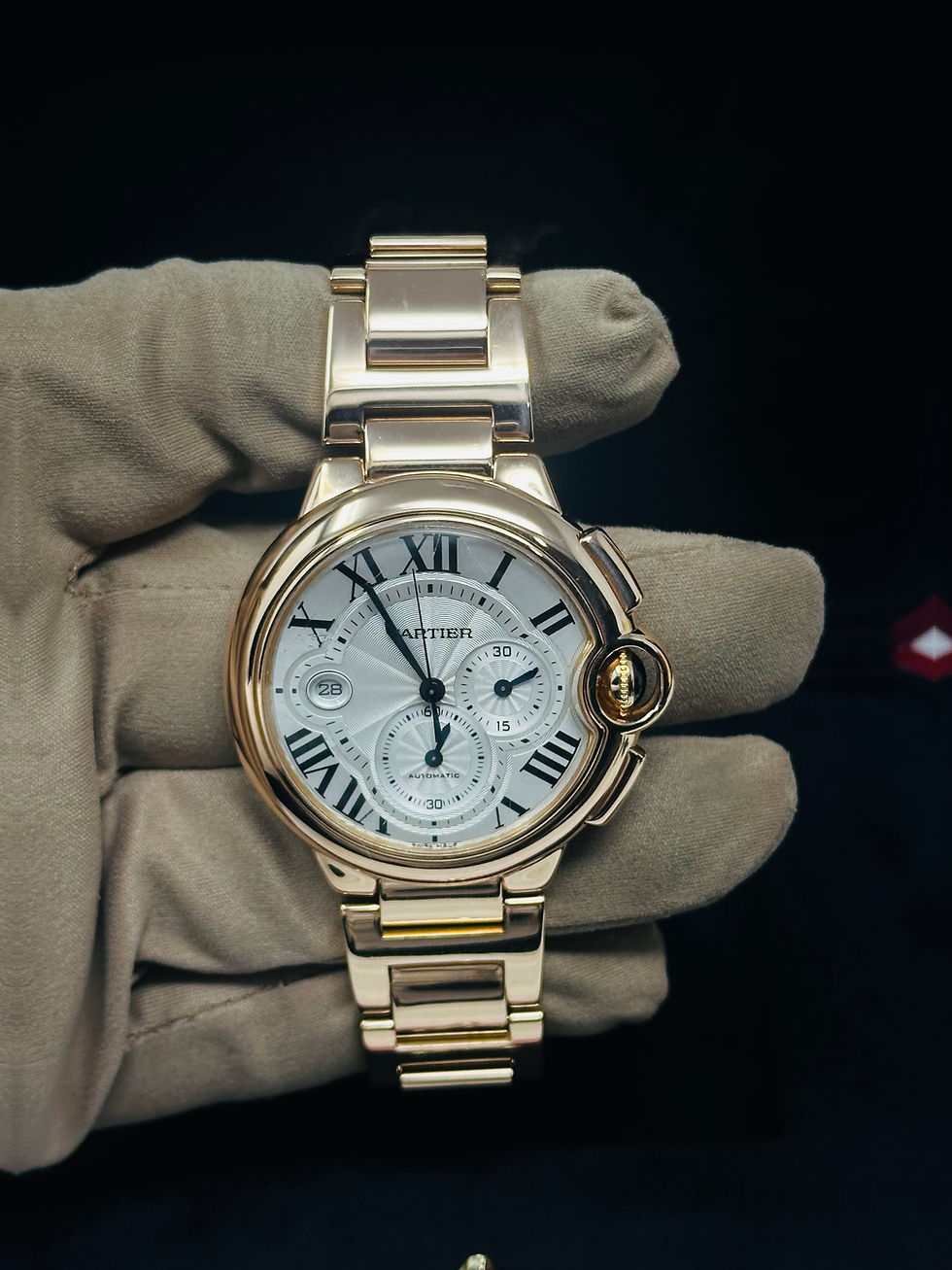 Thumbnail: Cartier Ballon Bleu XL Chronograph 44mm Rose Gold W6920010 Watch