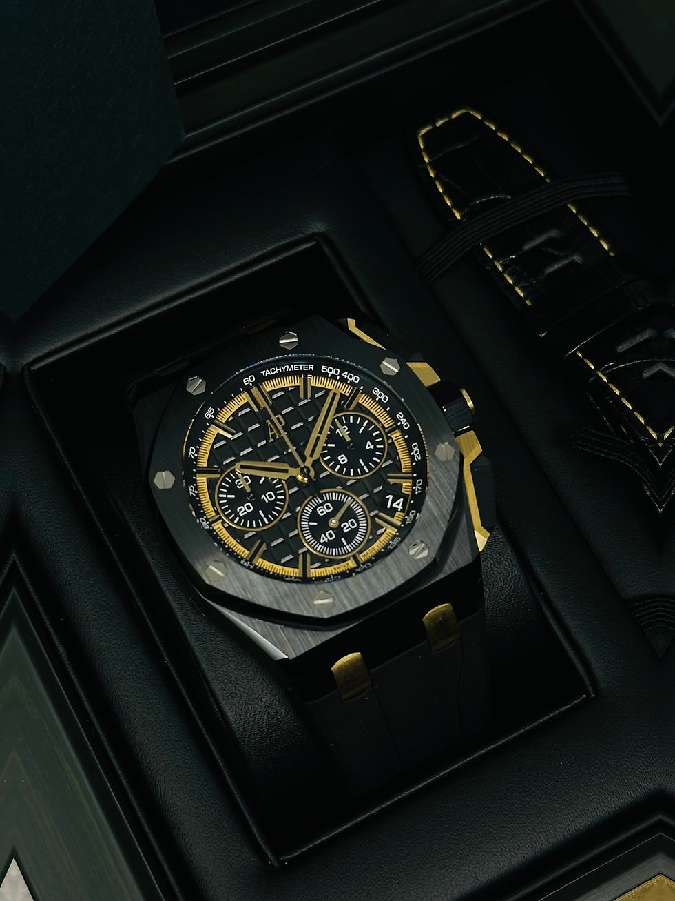 Thumbnail: Audemars Piguet Royal Oak Offshore Chronograph Black 26420CE Full Set 2024 Mint