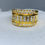 Thumbnail: 18K Yellow Gold Round & Baguette Cut Diamond Ring *Top Quality*