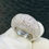 Thumbnail: 10CT Dome Shaped Diamond Ring Top Quality VS Diamonds