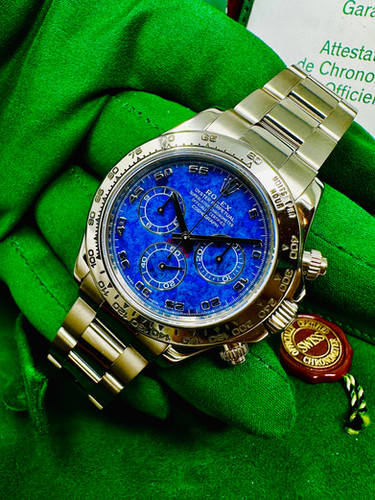 Rolex Cosmograph Daytona White Gold Rare Sodalite Dial