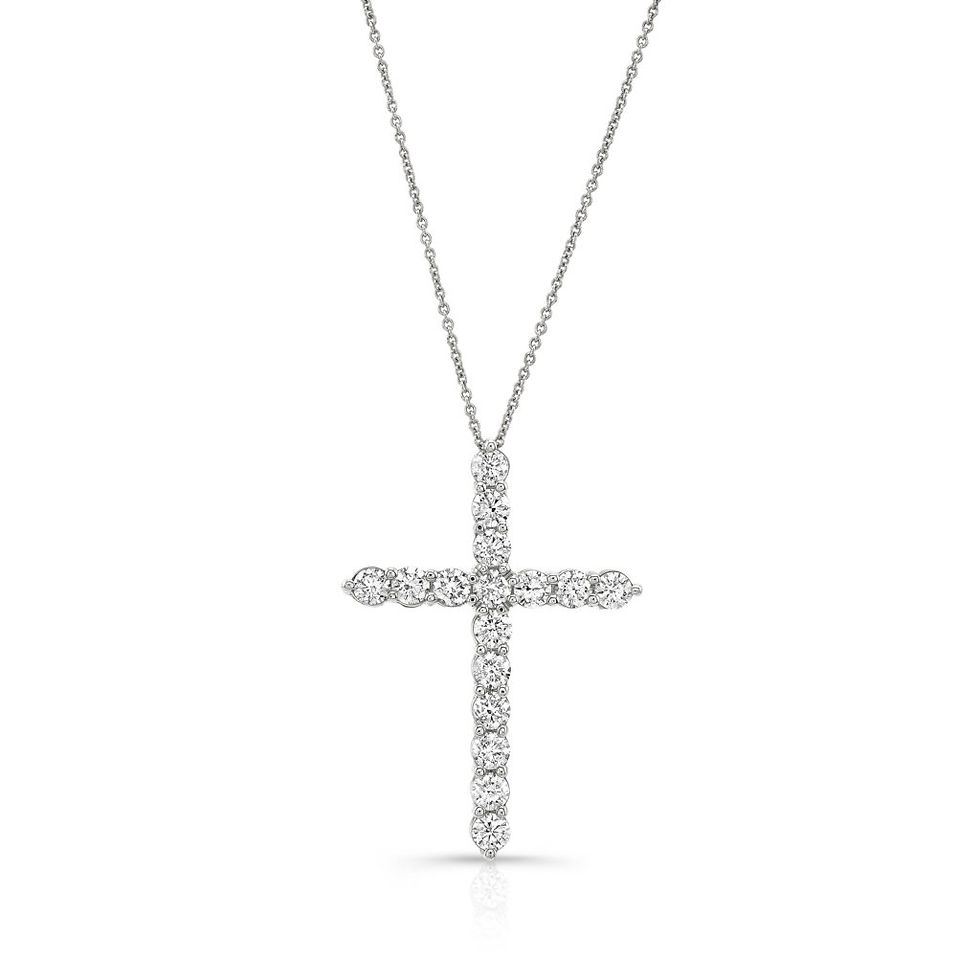 Thumbnail: Diamond Cross Necklace