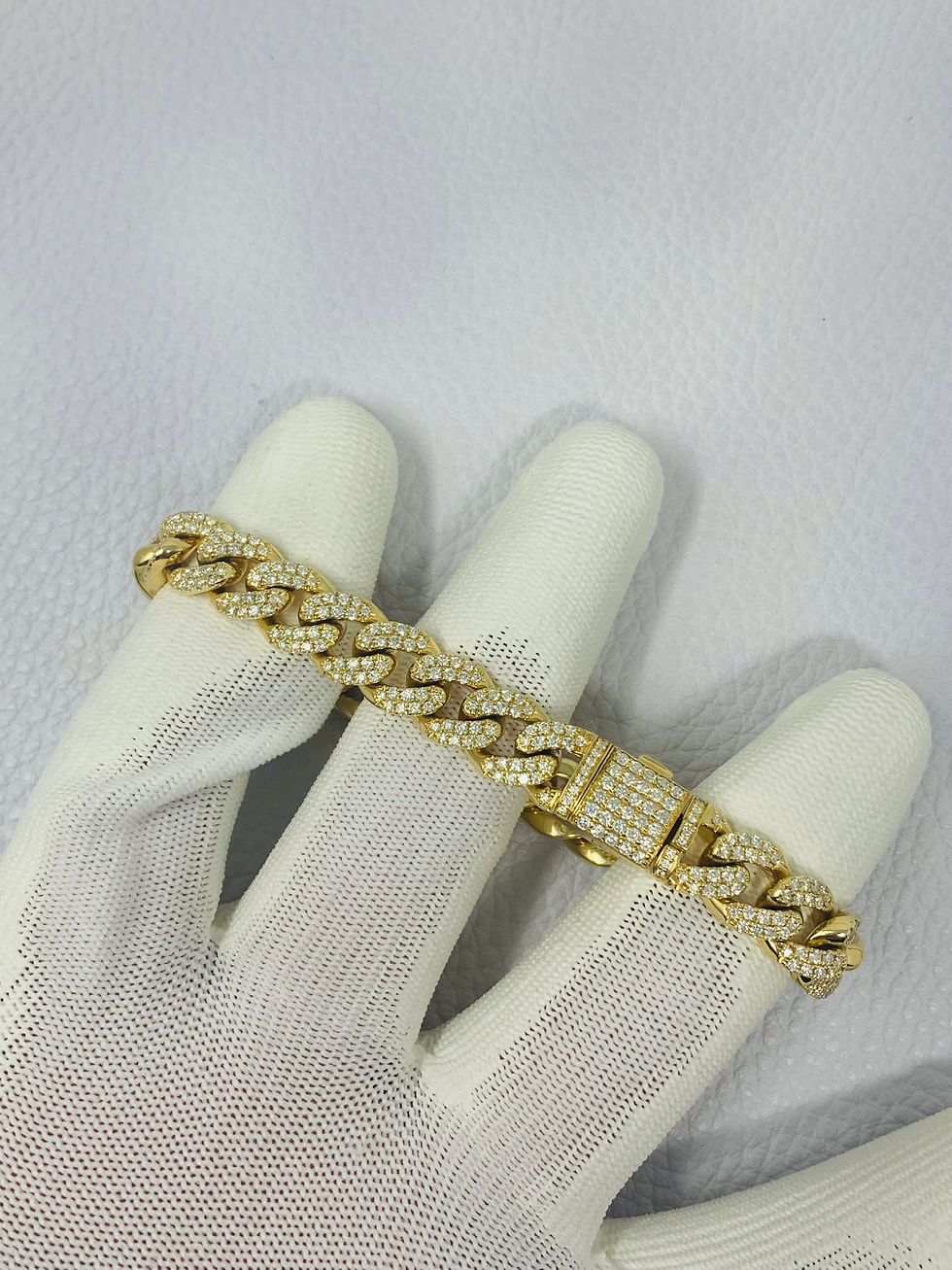 Thumbnail: 14K Yellow Gold Cuban Chain + Matching Cuban Bracelet 42CT Total *VS QUALITY*