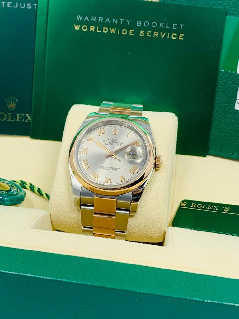 Thumbnail: Rolex Datejust Two-Tone Rose Gold 36MM Ref. 116201
