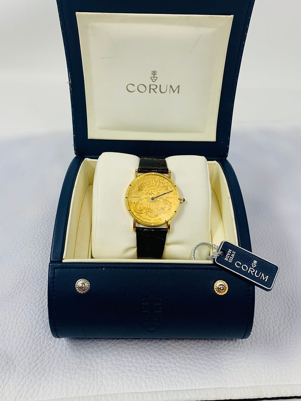 Thumbnail: Corum 20 Dollars Double Eagle Yellow Gold Coin Automatic Year 1904