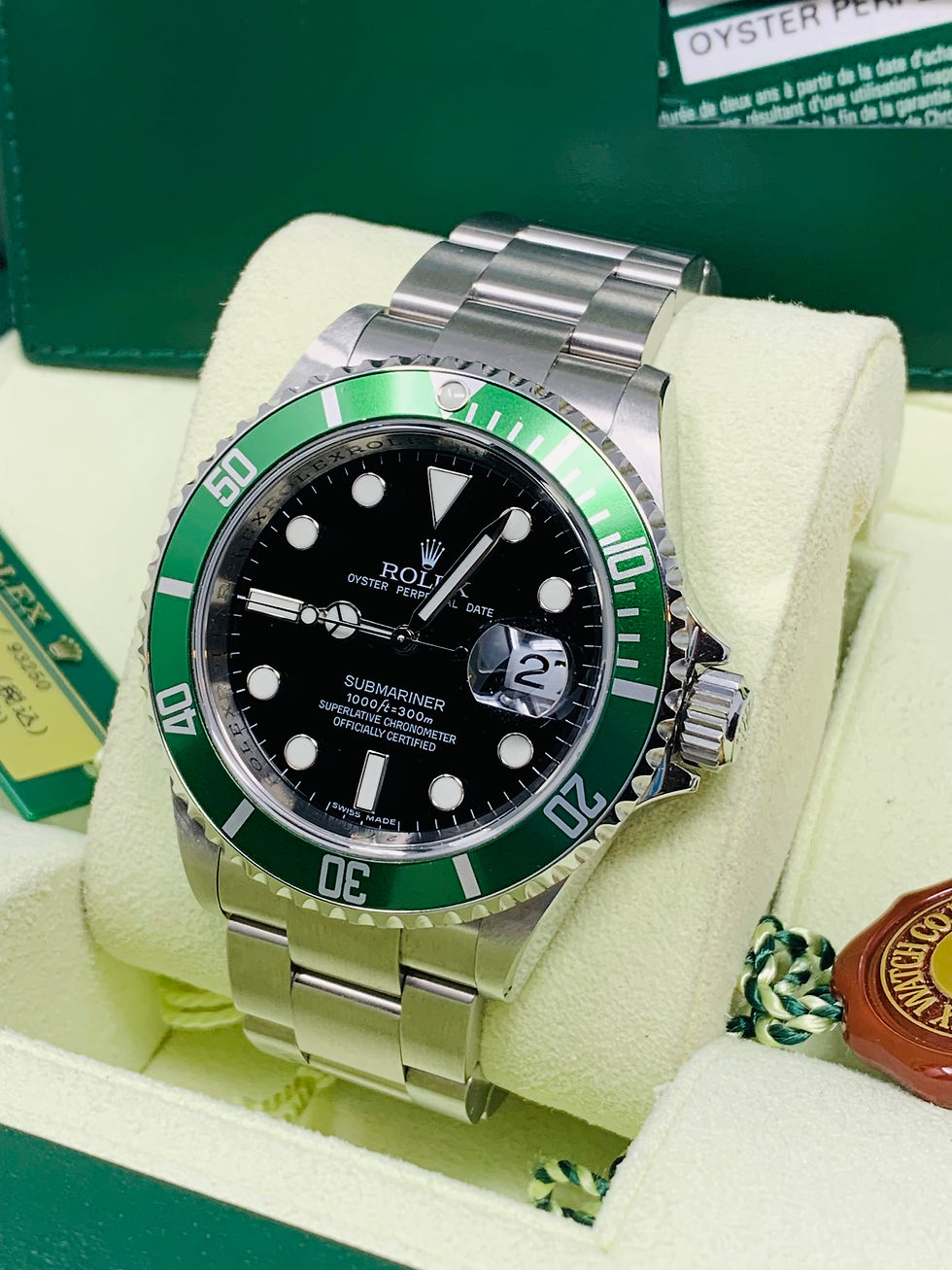 Thumbnail: Rolex Submariner 50th Anniversary "Kermit" 40MM V Serial